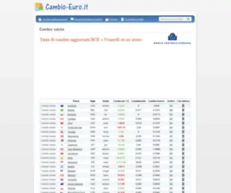Cambio-Euro.it(Cambio valuta 5.5.2020) Screenshot
