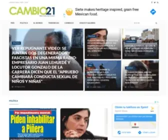 Cambio21.cl(Ahora en Cambio21) Screenshot