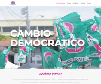 Cambiodemocratico.org.pa(Partido Cambio Democrático) Screenshot