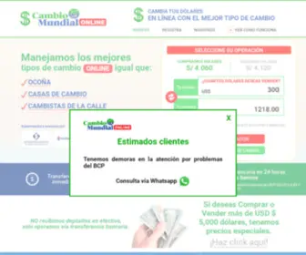 Cambiomundial.com(Cambio) Screenshot
