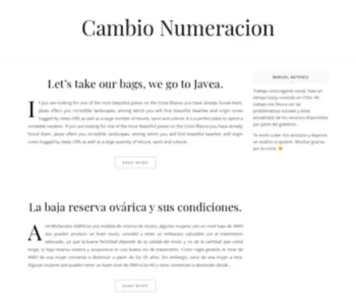 Cambionumeracion.cl(Cambio Numeracion) Screenshot