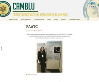 Camblu.com.br(Centro Acadêmico de Medicina de Blumenau) Screenshot