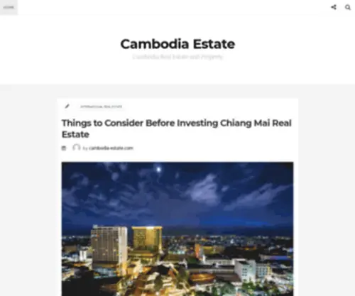 Cambodia-Estate.com(Cambodia Estate) Screenshot
