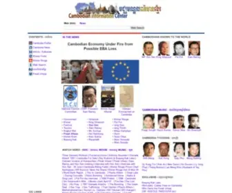 Cambodia.org(Cambodian Information Center (CIC)) Screenshot