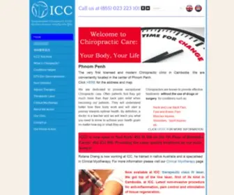 Cambodiachiropractic.com(The International Chiropractic Clinic) Screenshot