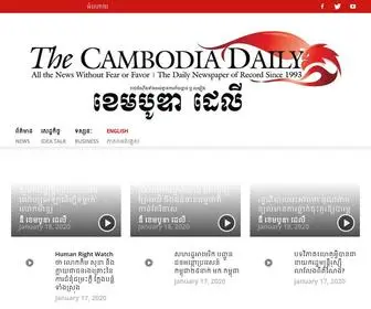 Cambodiadaily.com(The Cambodia Daily) Screenshot