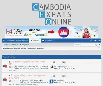 Cambodiaexpatsonline.com(Cambodia's Most Popular Expat Community Forums: Breaking News) Screenshot