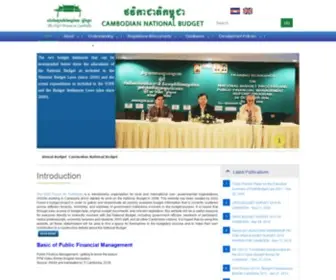 Cambodianbudget.org(Cambodia National Budget) Screenshot