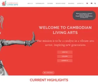 Cambodianlivingarts.org(A catalyst in a vibrant arts sector) Screenshot