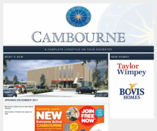 Cambourne-UK.com(A Complete Lifestyle On Your Doorstep) Screenshot