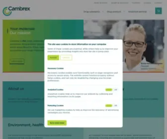 Cambrex.com(CDMO) Screenshot