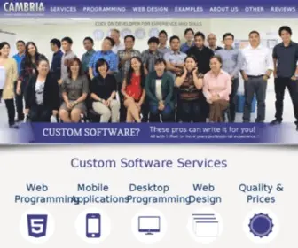 Cambria.com(Custom Software) Screenshot