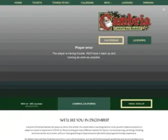 Cambriachristmasmarket.com(Cambria Christmas Market) Screenshot