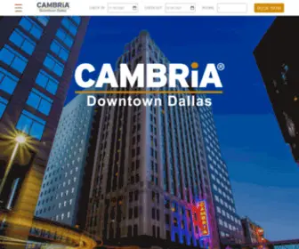 Cambriadallasdt.com(Cambria Downtown Dallas) Screenshot