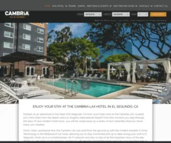 Cambrialax.com(El Segundo Hotels) Screenshot