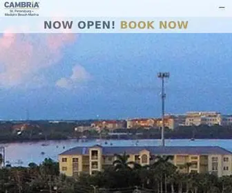 Cambriamadeirabeach.com(Cambria Hotel St) Screenshot