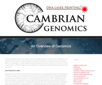 Cambriangenomics.com(Cambrian Genomics) Screenshot