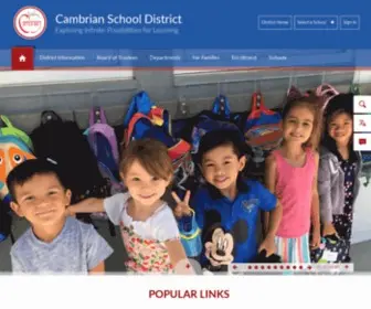 Cambriansd.org(Cambrian School District) Screenshot