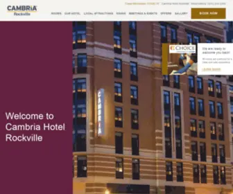 Cambriarockville.com(Rockville, MD Hotel) Screenshot