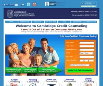 Cambridge-Credit.org(Non Profit Debt Consolidation) Screenshot