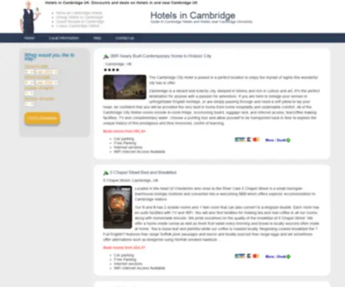 Cambridge-Hotel-Guide.co.uk(Hotels in Cambridge UK) Screenshot