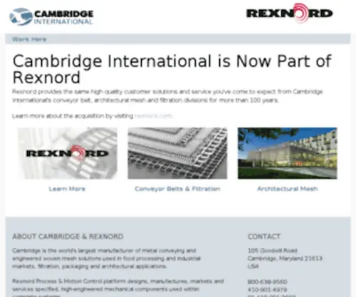 Cambridge-INC.com(Cambridge INC) Screenshot