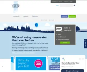 Cambridge-Water.co.uk(Cambridge Water) Screenshot