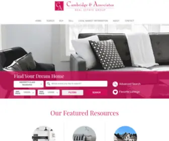 Cambridgeandassociates.com(Your Raleigh Real Estate Resource) Screenshot