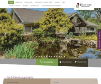 Cambridgeapartmentsnc.net(Apartments in Raleigh) Screenshot