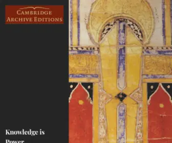 Cambridgearchiveeditions.co.uk(Cambridgearchiveeditions) Screenshot