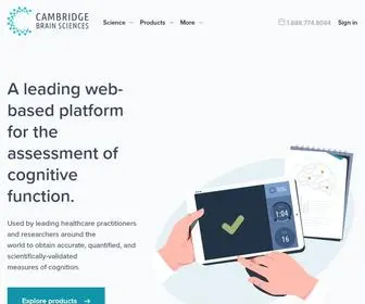 Cambridgebrainsciences.com(Online Cognitive Assessment Platform) Screenshot