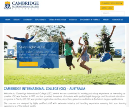 Cambridgecolleges.com(Cambridge International College) Screenshot