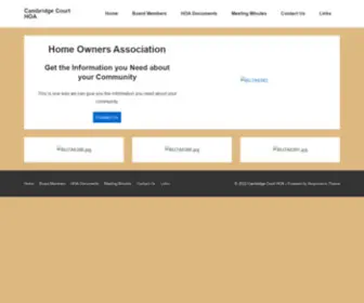Cambridgecourthoa.com(Cambridge Court HOA) Screenshot