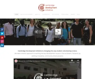 Cambridgedevelopment.org(CDI is a non profit organisation) Screenshot