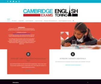 Cambridgeenglishexamstorino.it(Cambridge IT017 Turin Open Center) Screenshot