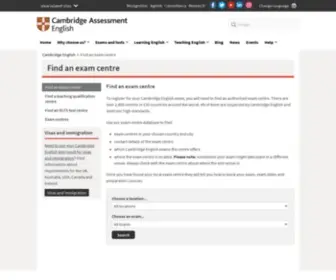 Cambridgeesol-Centres.org(Find a centre) Screenshot