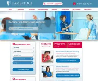 Cambridgehealth.edu(Healthcare Education & Information Technology Training Programs) Screenshot