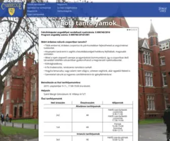 Cambridge.hu(Főoldal) Screenshot