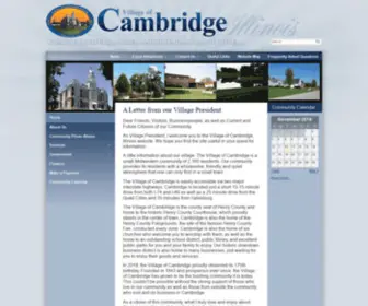 Cambridgeil.org(Cambridge, Illinois) Screenshot