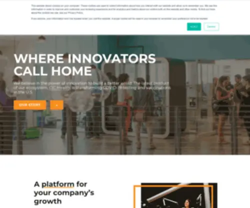 Cambridgeincubator.com(Coworking & Flexible Office Space Rental For Innovators) Screenshot