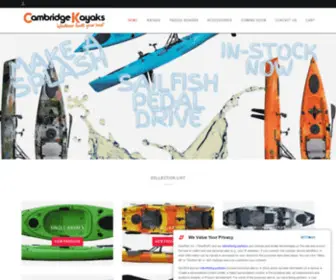 Cambridgekayaks.co.uk(Cambridge Kayaks UK Supplier Fast Delivery Sit On Top Sit Inside Kayak) Screenshot