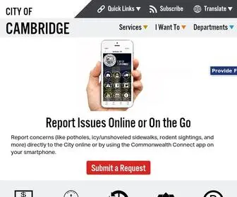 Cambridgema.gov(The City of Cambridge) Screenshot