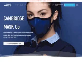 Cambridgemask.com(CAMBRIDGE MASK Co) Screenshot
