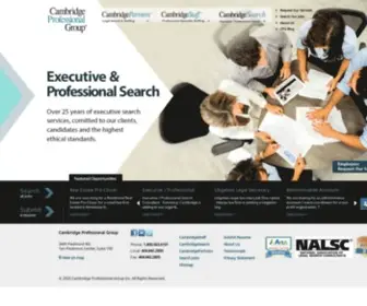 Cambridgeprofessionals.com(Job Search & Staffing Services) Screenshot