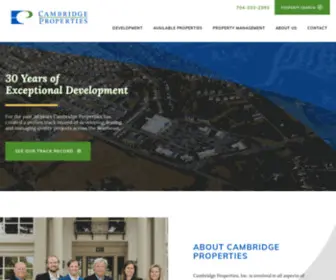 Cambridgeprop.com(Cambridge Properties) Screenshot