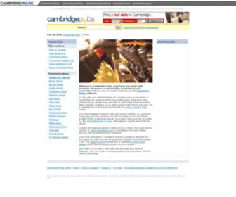 Cambridgepubs.com(The Cambridge Pubs Guide) Screenshot