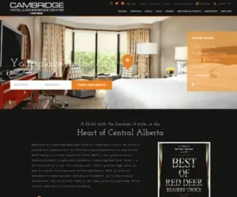 Cambridgereddeer.com(Cambridge Red Deer Hotel & Conference Centre) Screenshot