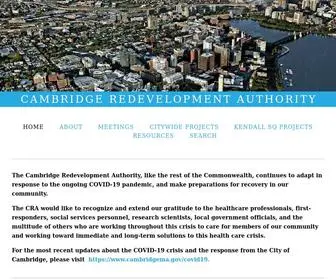 Cambridgeredevelopment.org(The Cambridge Redevelopment Authority (CRA)) Screenshot