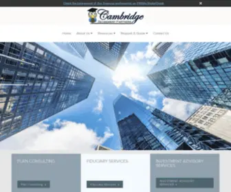 Cambridgeretirementpartners.org(Cambridge Wealth Advisors) Screenshot