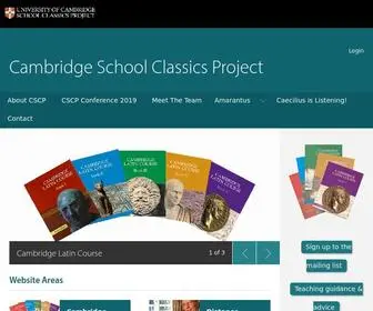 Cambridgescp.com(The aim of the Cambridge School Classics Project) Screenshot